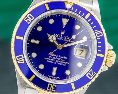 blue rolex 16613